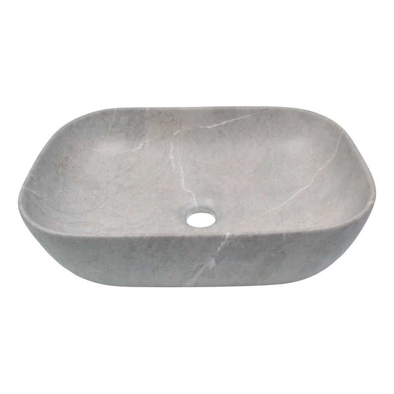 Lavamanos Rectangular De Sobreponer Gris 455*325*135