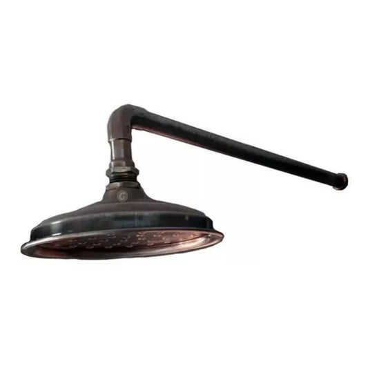 Ducha  Cobre Antiguo Vitage 20cm Acabado + Tubo 40cm