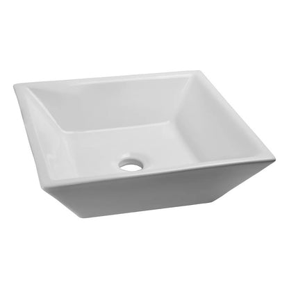 Lavamanos En Cerámica Cuadrado 41 Cm
