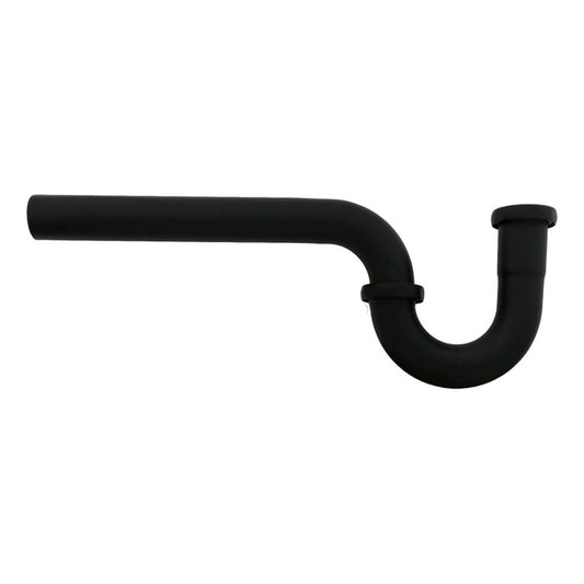 Sifón Rígido Negro Para Lavaplatos Zinc 1 1/4