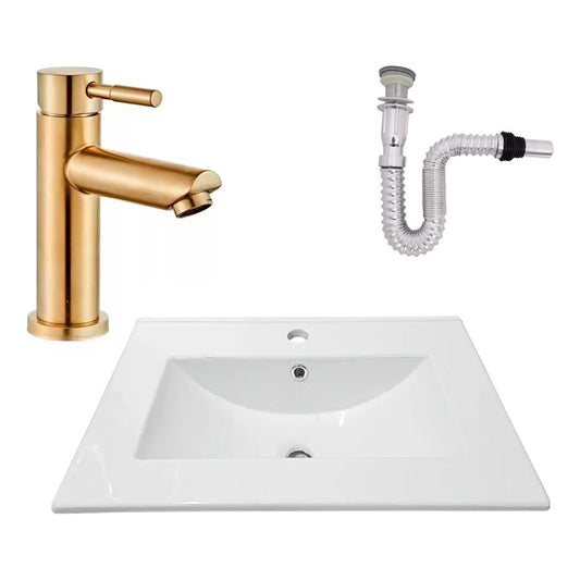 Kit Placa Lavam. 61*46.5cm+griferia Monocontrol+push Flex4