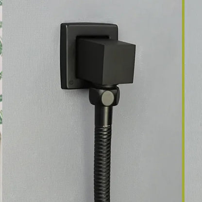 Codo De Teleducha Cuadrado Negro