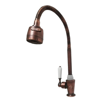 Lujosa Griferia Vintage Cobre Antiguo Flexible