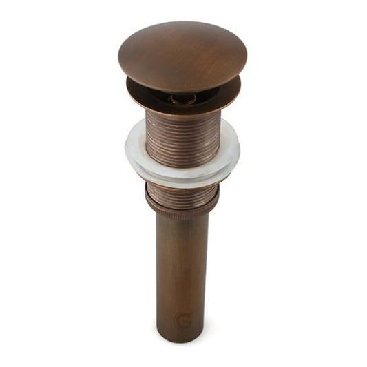 Desague De Push Para Lavamanos Bronce Vintage