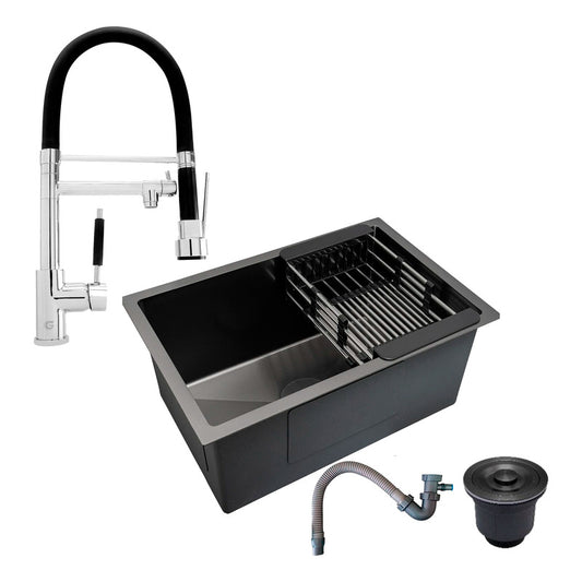 Combo Lavaplatos 60*45cm+griferia Lvp Escualizable+accesorio
