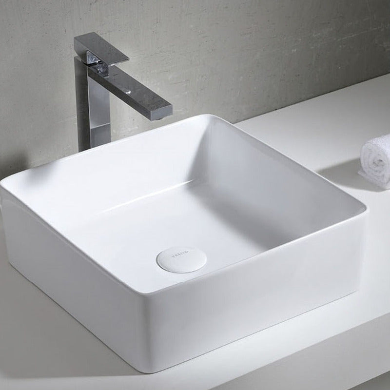 Lavamanos Blanco Cuadrado 370*370*135