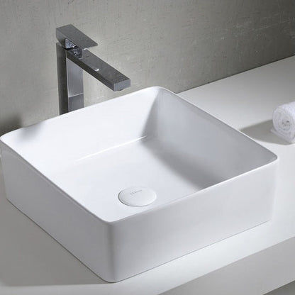 Lavamanos Blanco Cuadrado 370*370*135