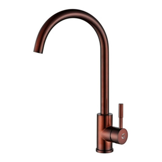 Griferia Lavaplatos Monocontrol Cuello De Ganso Cobre