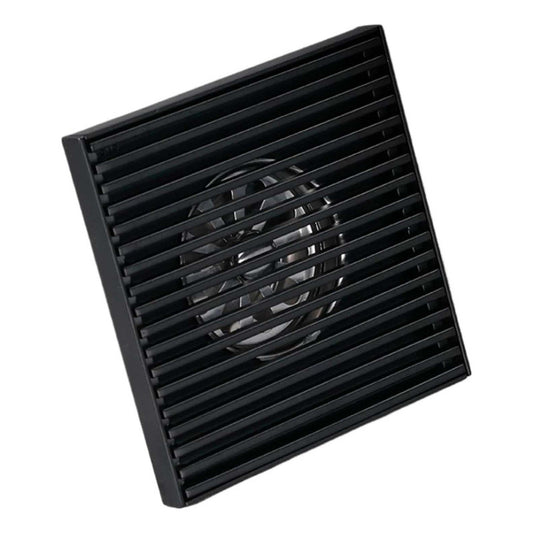 Rejilla De Piso Color Negro Liviana (flor)