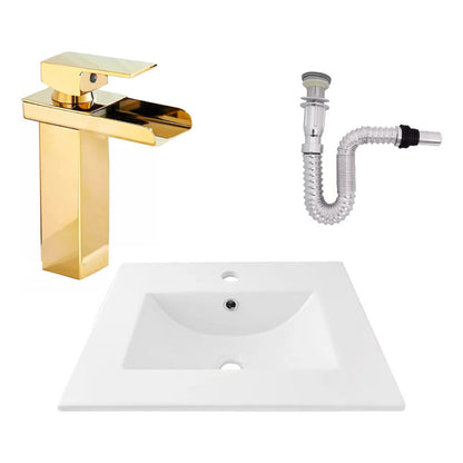 Kit Placa Lavamanos 51*40cm+griferia Monocontrol+push Flex11