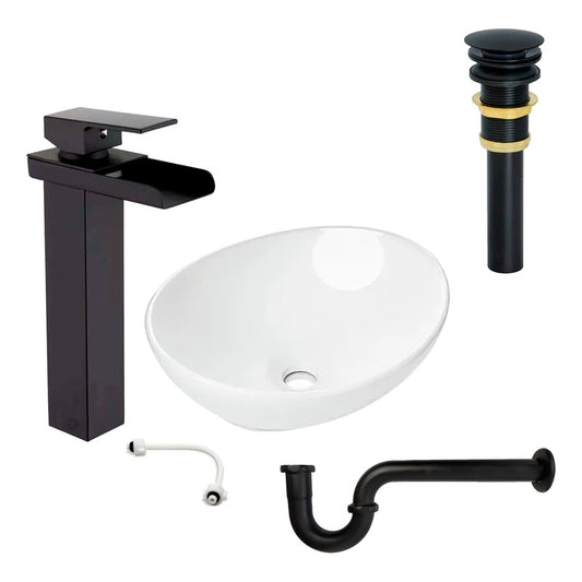 Combo Lavamanos Canoa + Grif.monocontrol + Push Y Sifon Ng8