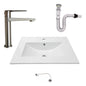 Kit Placa Lavam. 61*46.5cm+griferia Agua Fria+push Flex.12