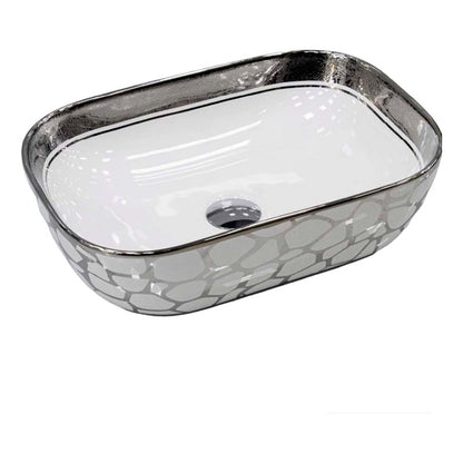 Lavamanos Rectangular Catar Gris/blanca 455*325*135