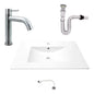 Kit Placa Lavamanos 81*46.5cm+griferia Agua Fria+push Flex.7