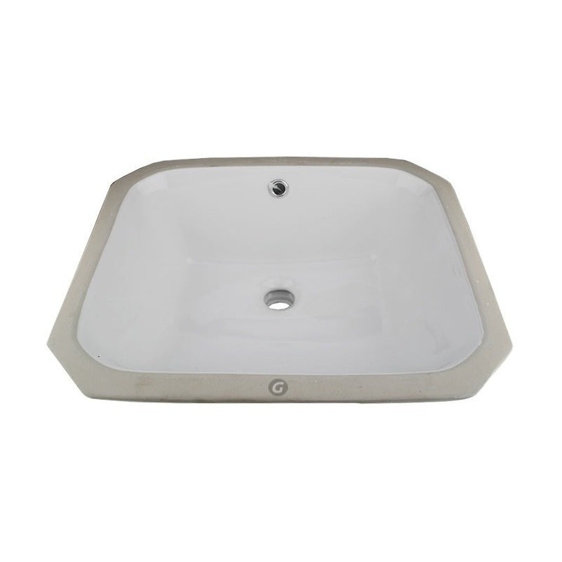 Sm Lavamanos Blanco Rectangular Pegar Por Debajo