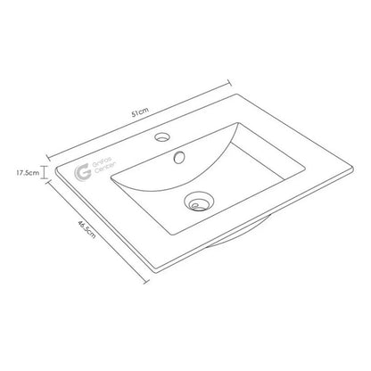 Kit Placa Lavamanos 51*46.5cm+griferia Agua Fr+push Flex. 3
