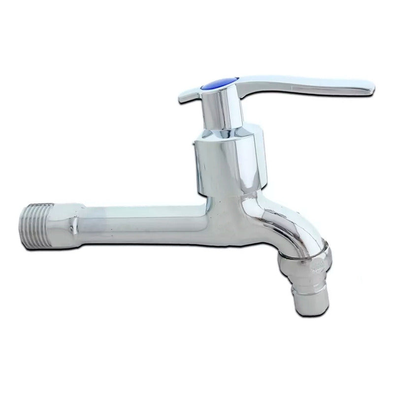 Grifería De Pared Para Lavadero Plateada