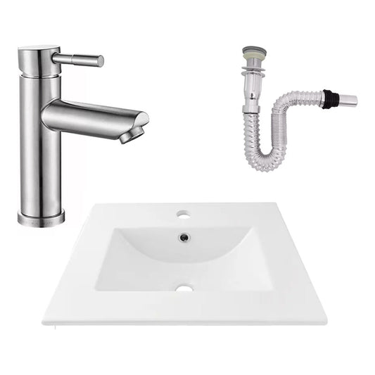 Kit Placa Lavamanos 51*40cm+griferia Monocontrol+push Flex7