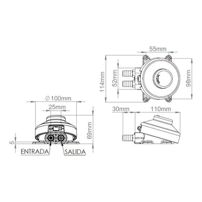 Bomba De Agua Portátil, Manos Libres Con Acoples 100% Estand