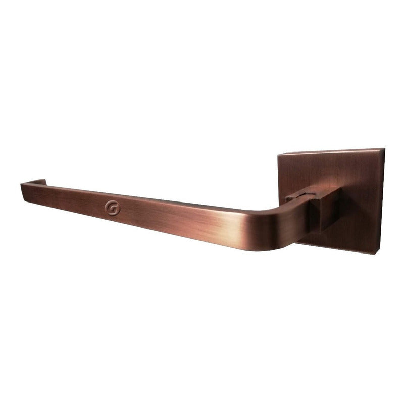 Toallero Tipo Barra Horizontal Cobre Antiguo