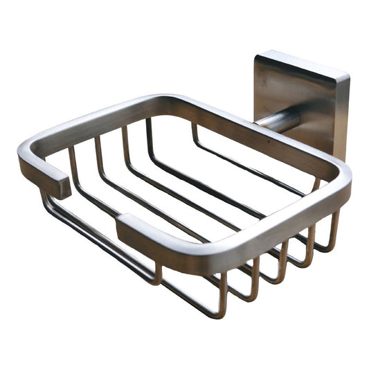 Jabonera Para Baño Con Soporte En Acero Inox.