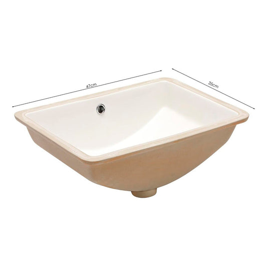 Lavamanos Rectangular Incrustar 47 X 35 X 19cm