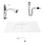 Kit Placa Lavam.101*46.5cm+griferia Agua Fria+push Flex.15
