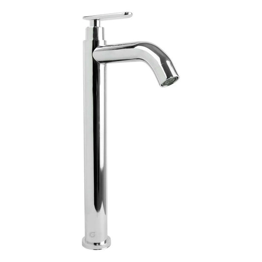 Llave Alta Lavamanos Acero, Agua Fria