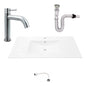 Kit Placa Lavamanos 101*46.5cm+griferia Agua Fria+push Flex7