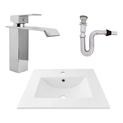 Kit Placa Lavamanos 51*40cm+griferia Monocontrol+push Flex18