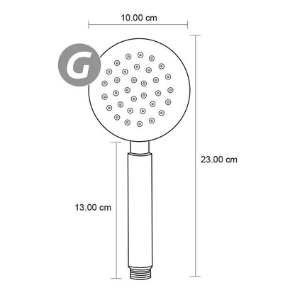 Cabeza Para Ducha De Mano En Acero 304