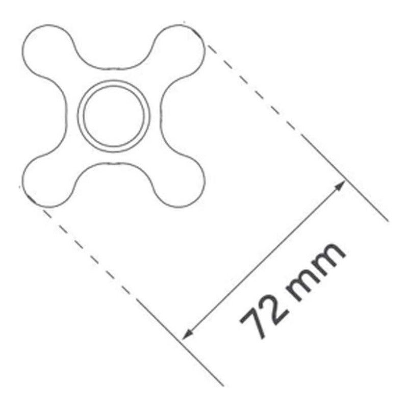 Manija De Grifería Tipo Cruceta Calima Gricol
