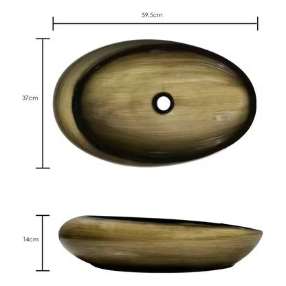 Lavamanos Ovalado Brillante 59,5x37x14xm Apolo
