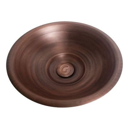 Lavamanos  Redondo Vintage 40cm Cobre Antiguo