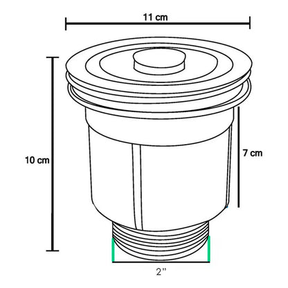 Canastilla De Lavaplatos Plateada En Acero