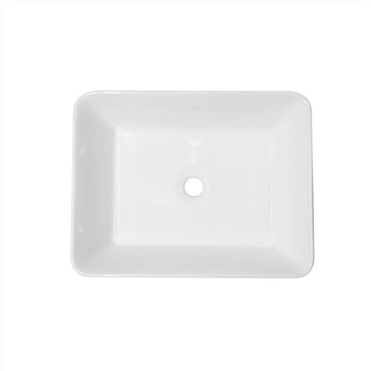 Lavamanos Rectangular De Sobreponer Blanco 48*37cm
