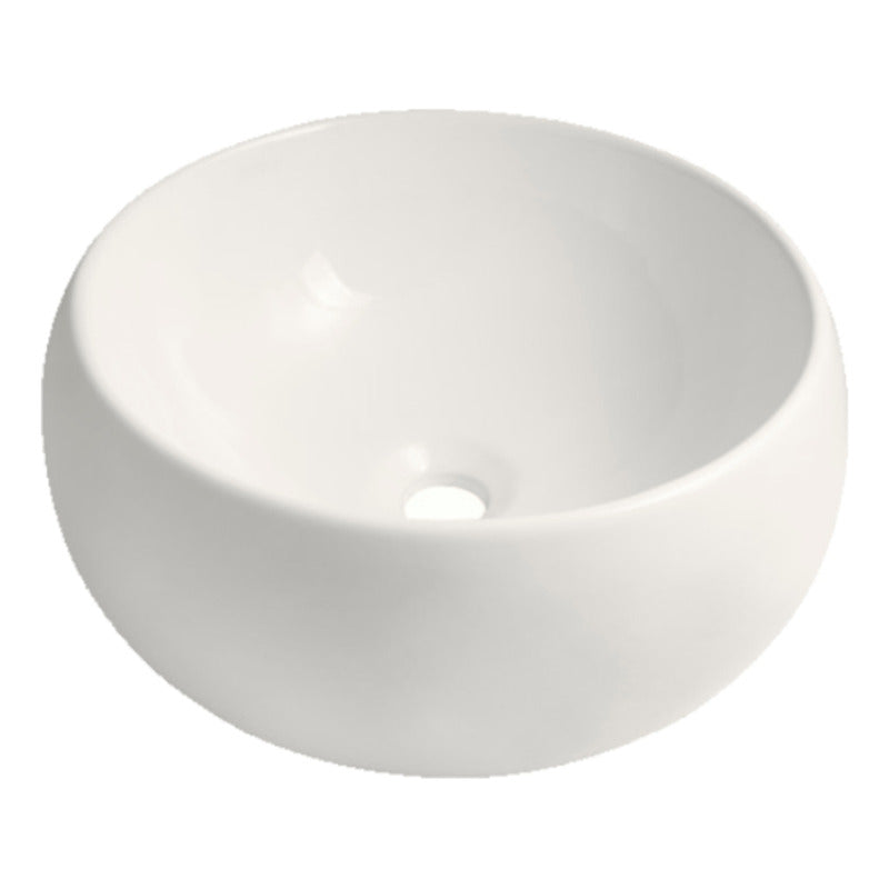 Lavamanos Redondo De Sobreponer Blanco  31*31*14,5cm