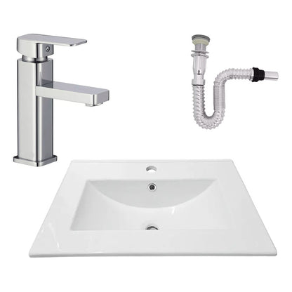 Kit Placa Lavam. 61*46.5cm+griferia Monocontrol+push Flex27