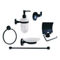 Accesorios Para Baño Negro Mate Pal X 6 Piezas