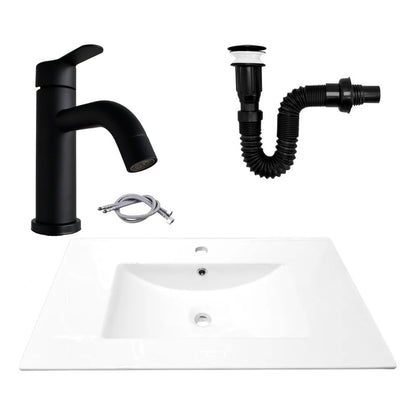 Combo Placa Lavamanos 81*46,5cm+grif.monocontrol+push Negro6