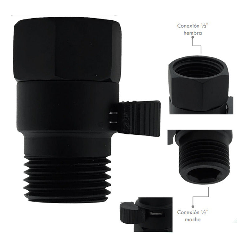 Mini Registro Regulador Negro (bronce)