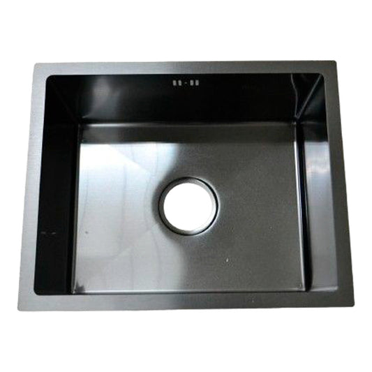 Lavaplatos En Acero 50*40*20cm Negro+accesorios
