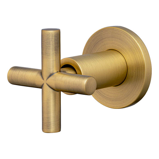 Registro Manija Para Ducha Cruceta Bronce Antiguo Vintage