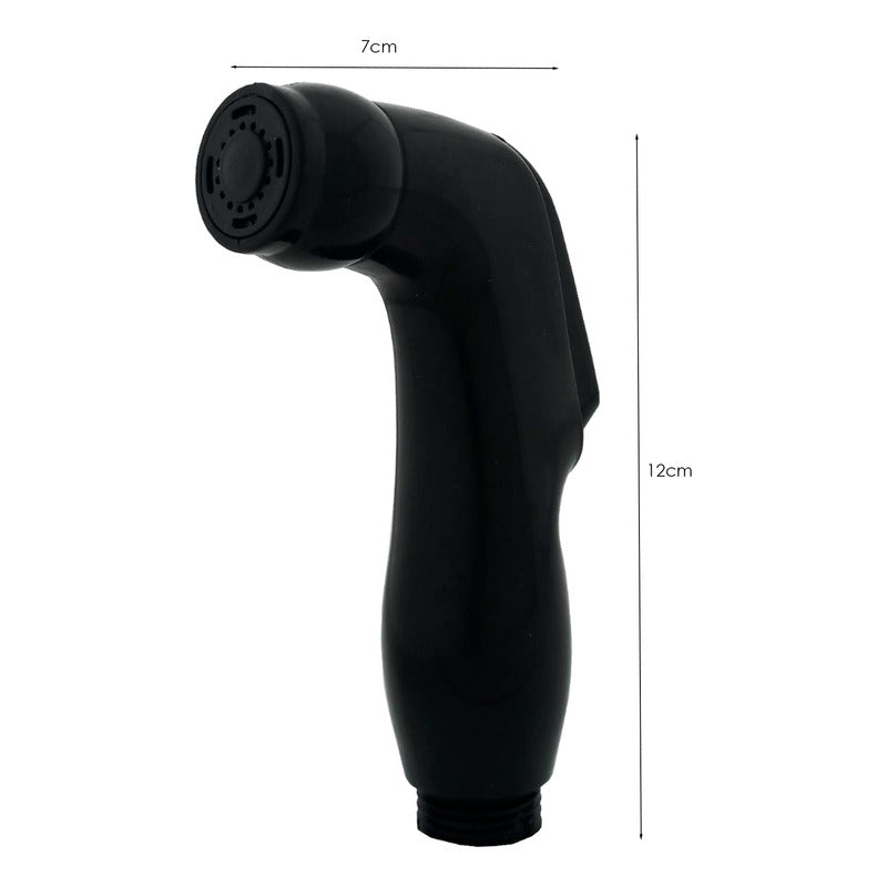 Ducha De Mano Pistola Plástica Cilíndrica Curva