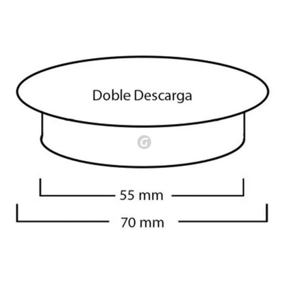 Repuesto Botón Doble Descarga Para Sanitario