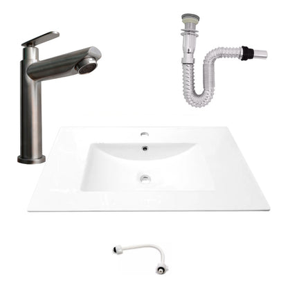 Kit Placa Lavam. 81*46.5cm+griferia Agua Fria+push Flex.10