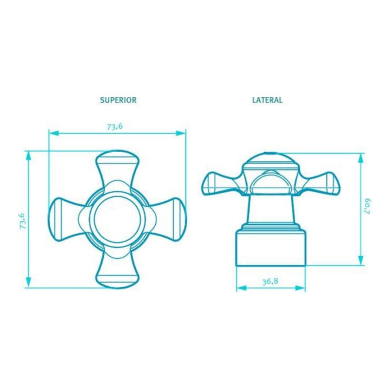 Manija Balta Cruceta Lavamanos/lavaplatos
