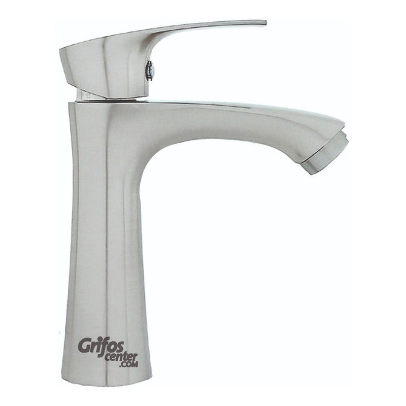 Grifería Lavamanos Agua Fría Baja Cifra Satin