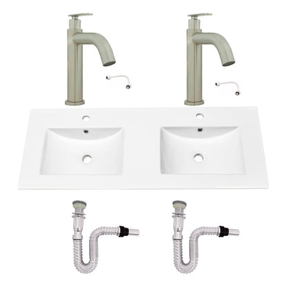 Kit Placa Doble Lavam.121*46.5cm+grif.ag.fria+push Flex15