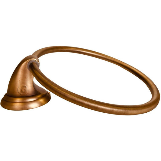 Toallero De Baño Aro Zinc Vintage Acabdo Cobre Niquel